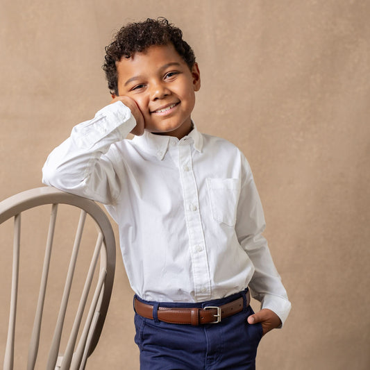 Stretch Poplin Button Down Shirt - Baby