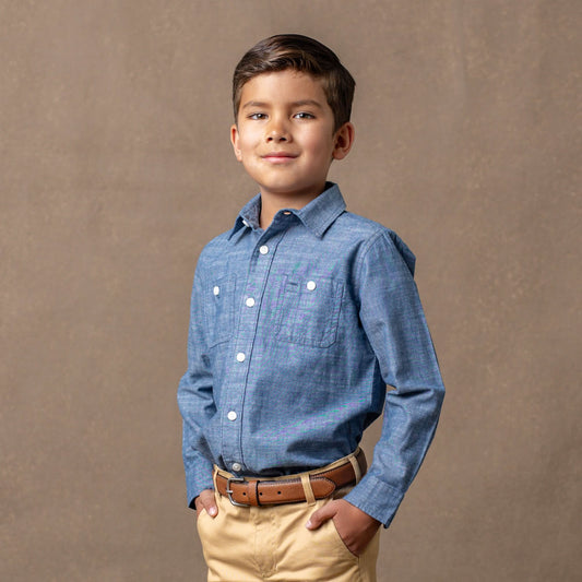 Chambray Button Down Shirt - Baby