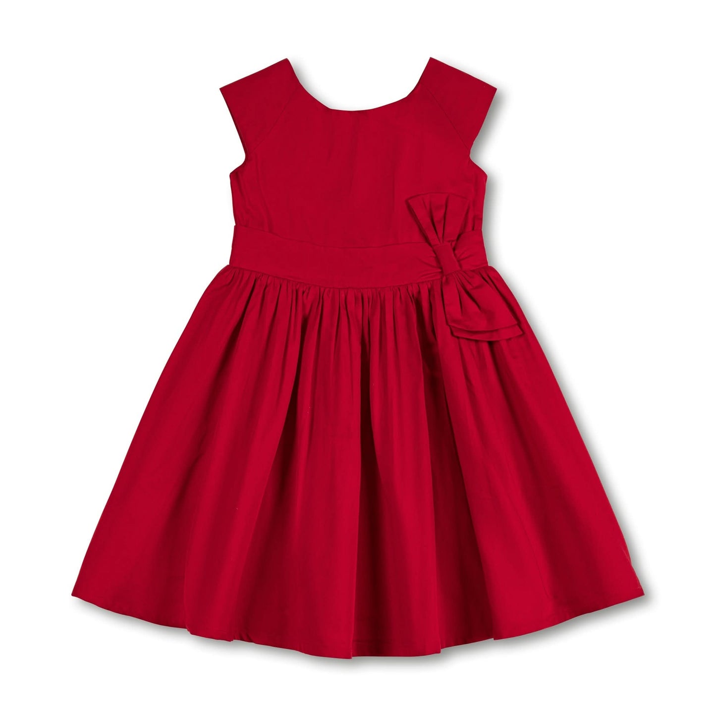 Cap Sleeve Party Dress with Bow Sash - Baby