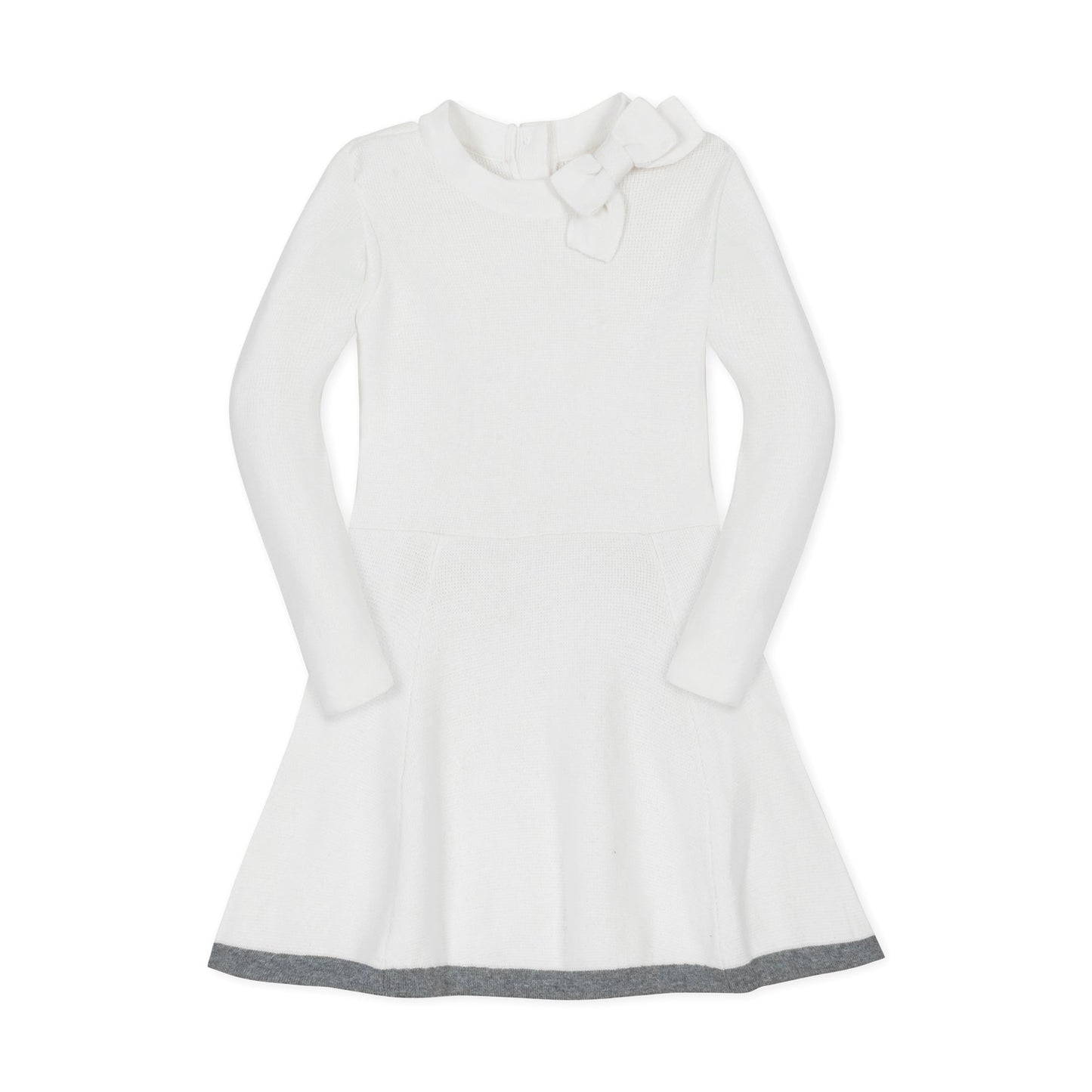 Mock Neck Bow Detail Sweater Dress