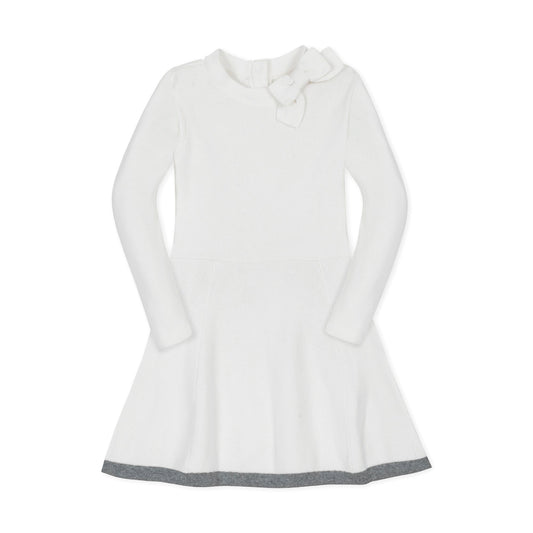 Mock Neck Bow Detail Sweater Dress