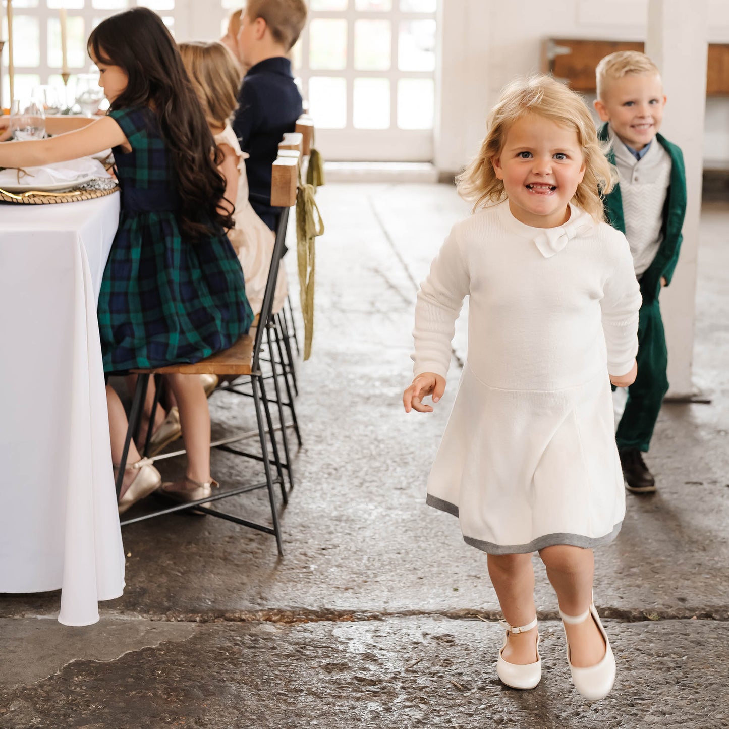 Mock Neck Bow Detail Sweater Dress