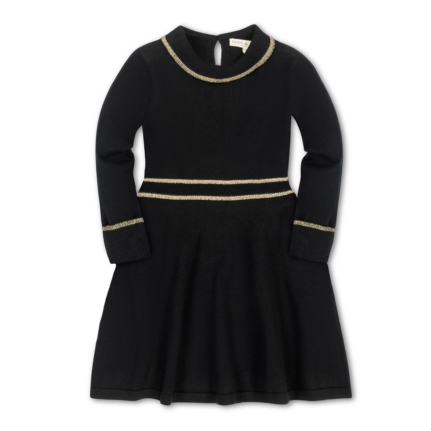Gold Tipped Sweater Dress