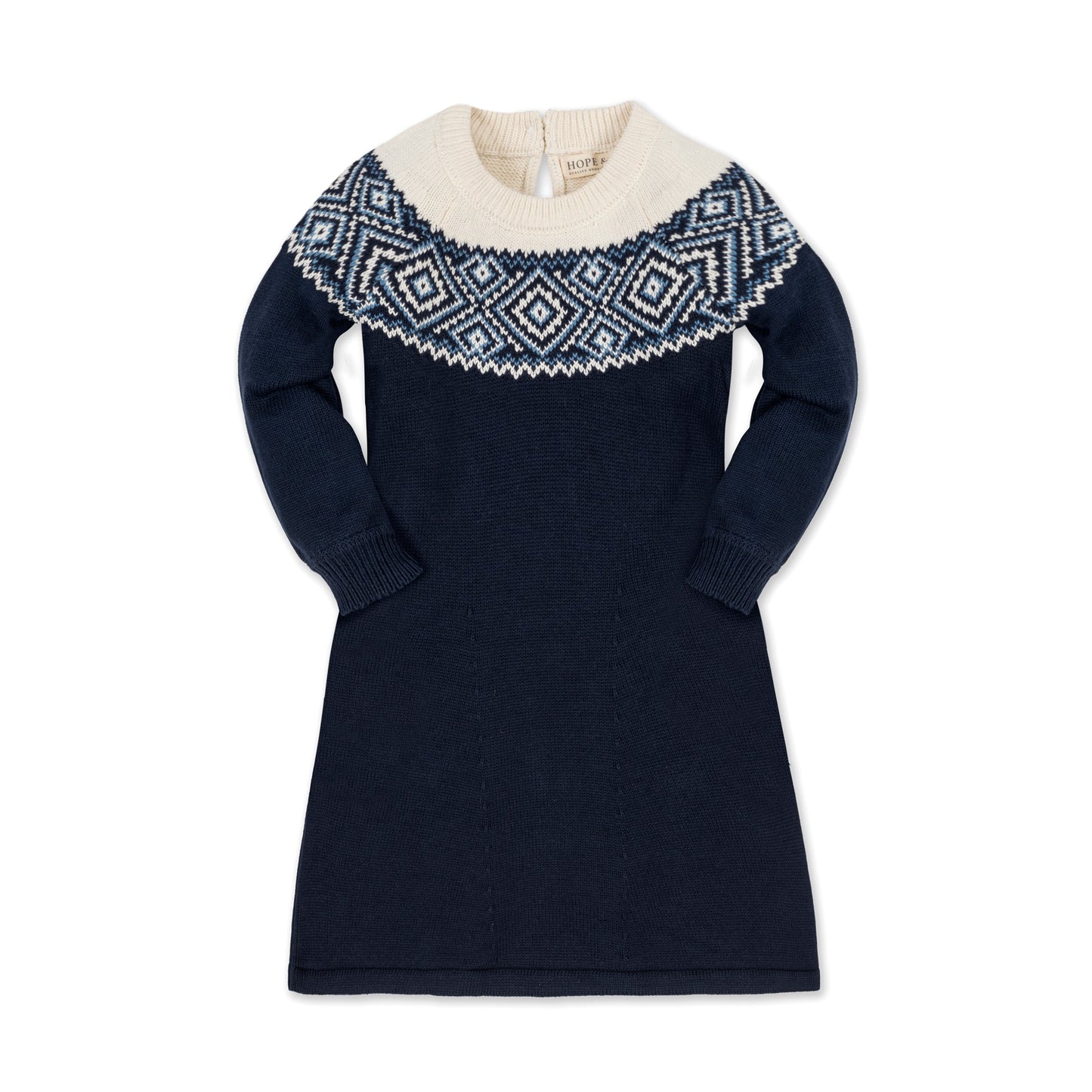 Fair Isle Raglan Sweater Dress