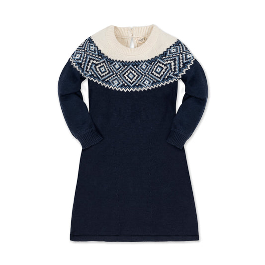 Fair Isle Raglan Sweater Dress