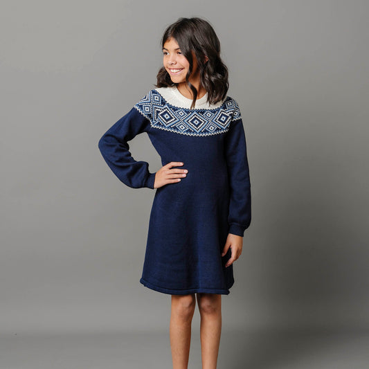 Fair Isle Raglan Sweater Dress