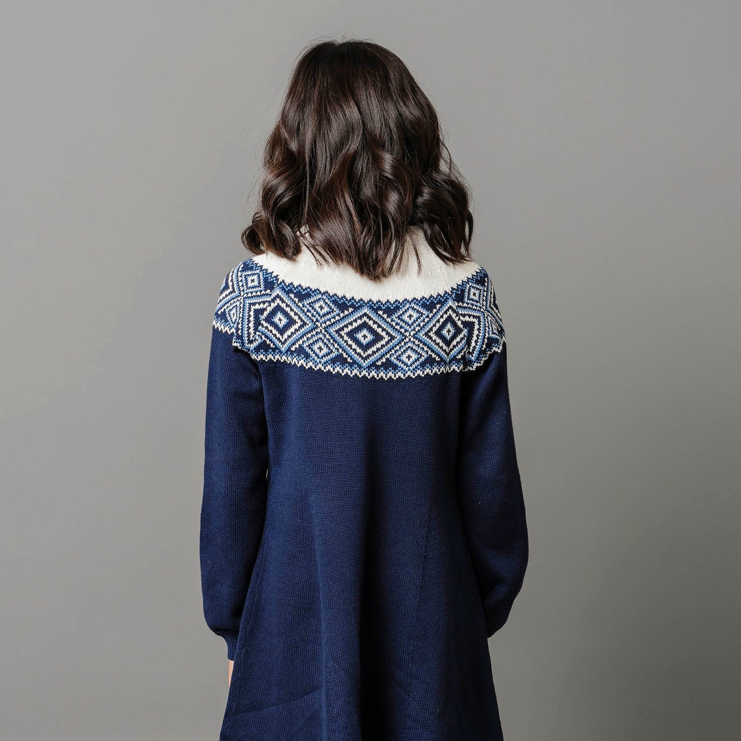 Fair Isle Raglan Sweater Dress