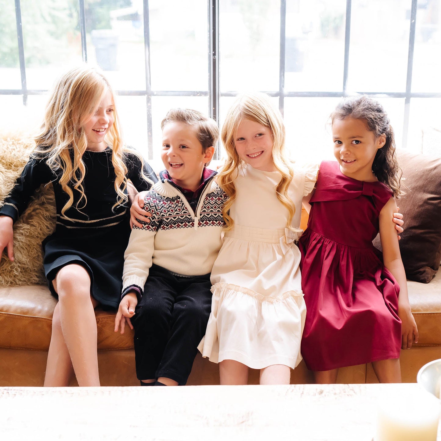 Gold Tipped Sweater Dress