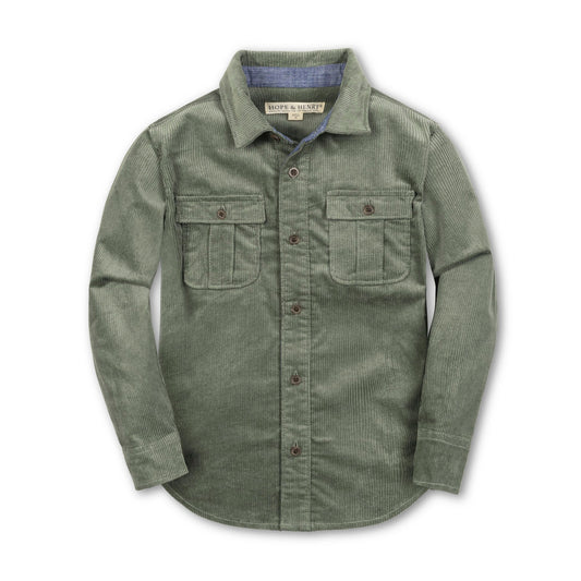 Corduroy Flap Pocket Shirt