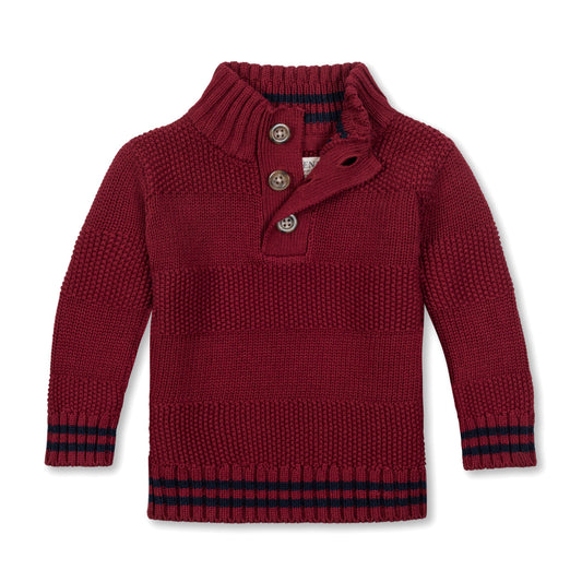 Mock Neck Stripe Sweater - Baby