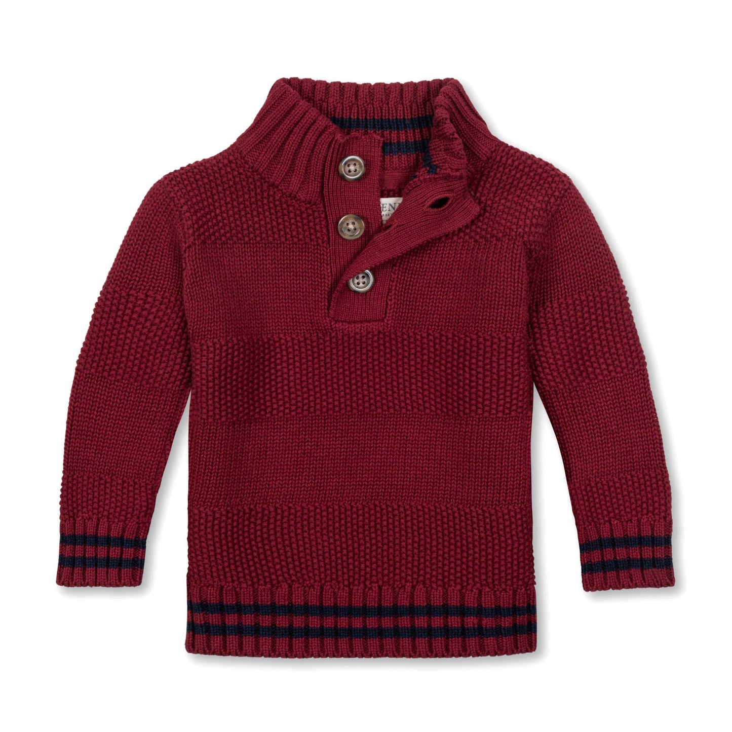 Mock Neck Stripe Sweater
