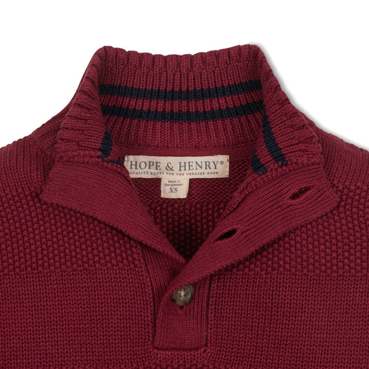 Mock Neck Stripe Sweater - Baby