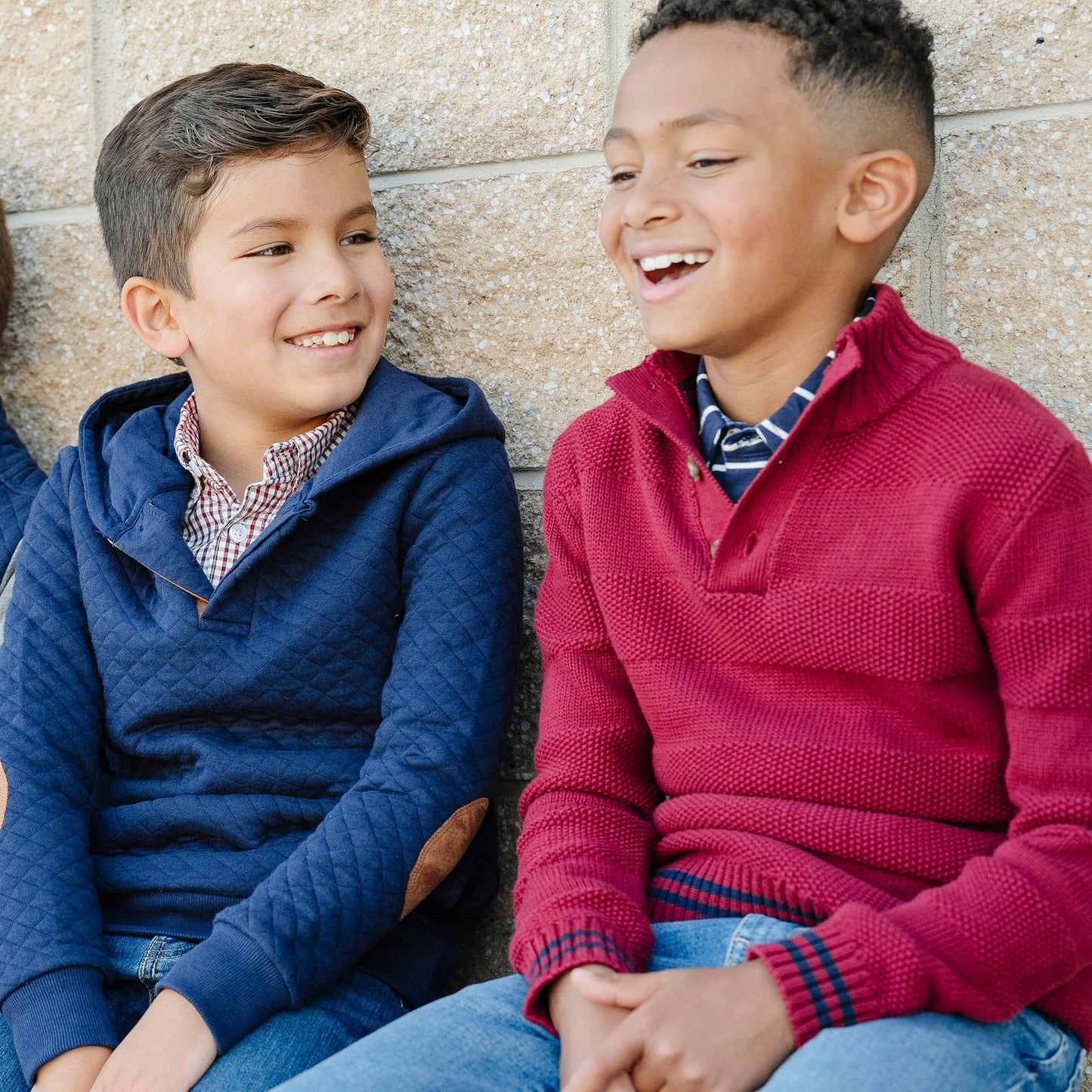 Mock Neck Stripe Sweater