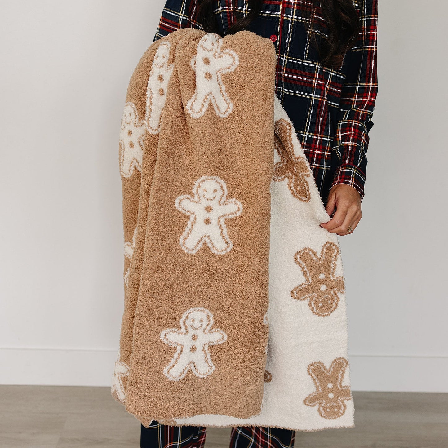 Gingerbread Plush Blanket