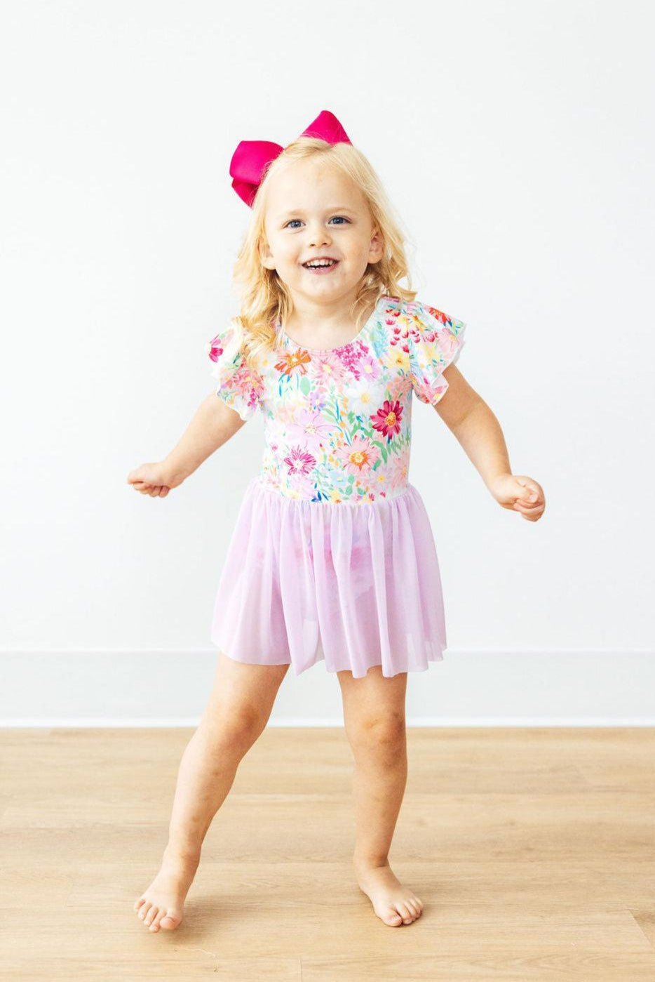 Field of Flowers S/S Twirl Leotard